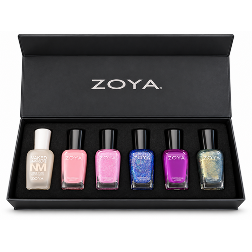 Zoya Gift Box 3 – Gelie-Cure Base Coat + 5 Nail Colours