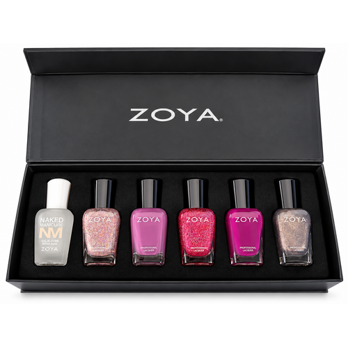 Zoya Gift Box 4 – Gelie-Cure Base Coat + 5 Nail Colours