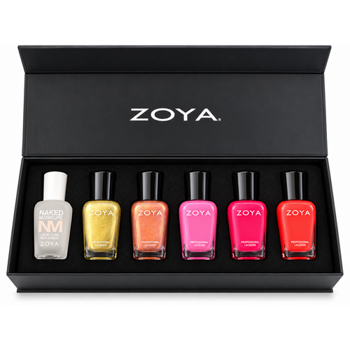 Zoya Gift Box 6 – Gelie-Cure Base Coat + 5 Nail Colours